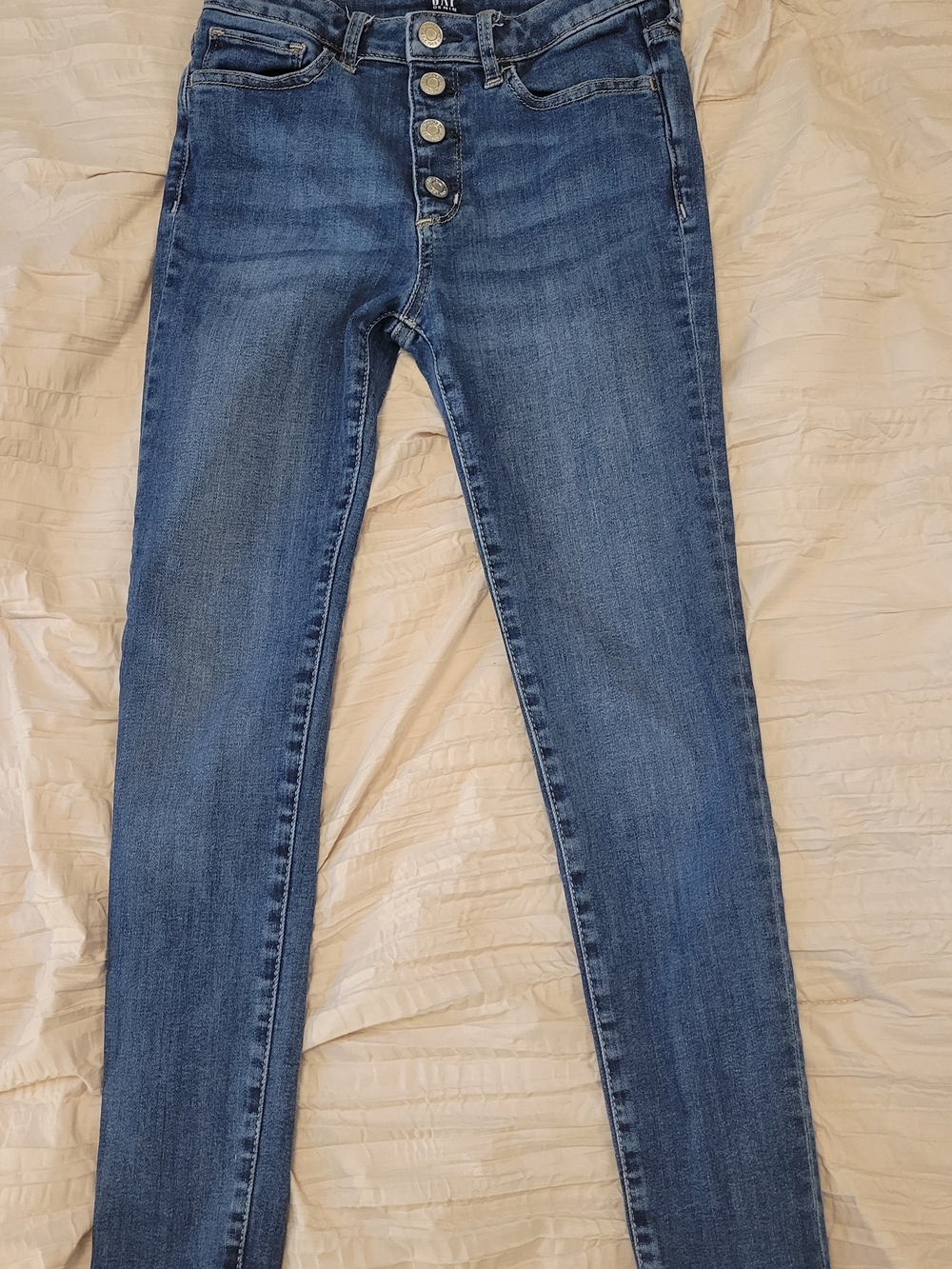 GAP Girl's Denim Stretch High-Rise Jeggings - Denim